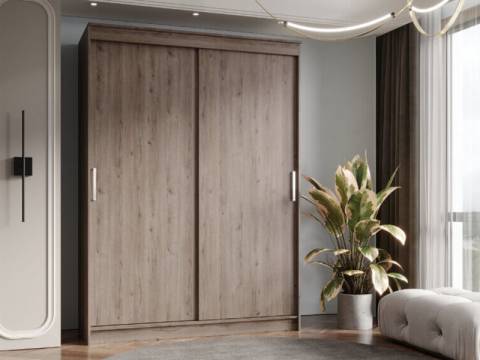 Шкаф-купе Гранд-1 1600 Дуб Горный-двери ЛДСП