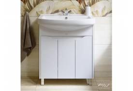 Тумба с раковиной Crystal 75 белая