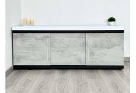 Экран под ванну МДФ Alt Black 1800 мм серый бетон