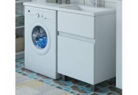 Тумба с раковиной Dallas Luxe 1200 напольная 2 ящика правая