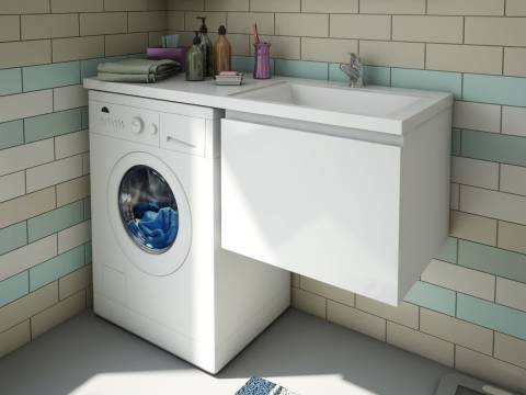 Тумба с раковиной Dallas Luxe 1200 навесная 1 ящик правая