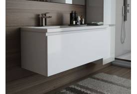Тумба с раковиной слева Dallas Luxe 1000 навесная 1 длинный ящик