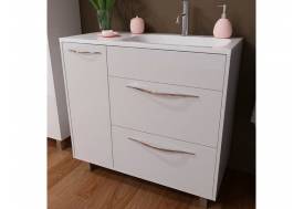 Тумба с раковиной Barcelona 900 правосторонний напольный 2 ящика 1 дверь