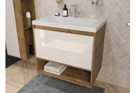 Тумба с раковиной Monaco Wood 700 1 ящик с нишей