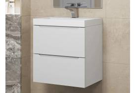 Тумба с раковиной Uperwood Tanos матовая белая 50 см