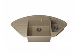 Кухонная мойка Uperwood Quartz UPD-06-02 бежевая матовая