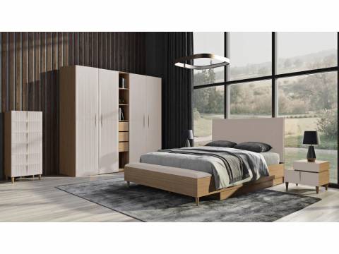 Спальня Калипсо Дуб седан/Латте