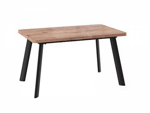 Стол раздвижной Leon Lux Radial-140 дуб веллингтон/черный