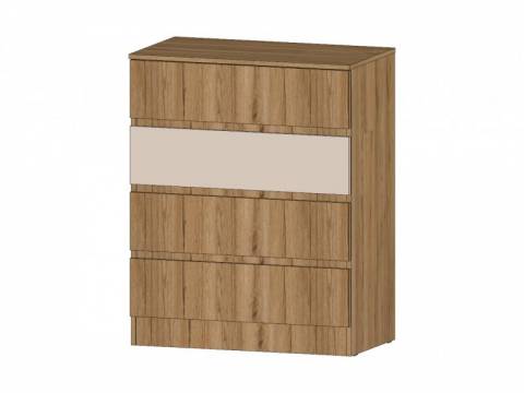 Комод 4 ящика Ленора Дуб вотан/Кашемир