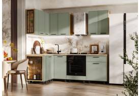 Кухня Бьянка 1,2*2,2 м Олива софт, Дуб Крафт