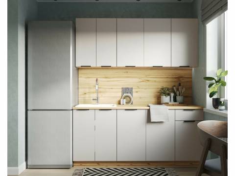 Кухонный гарнитур Эстетик 1800 мм МДФ Вотан/Порт-Ройал