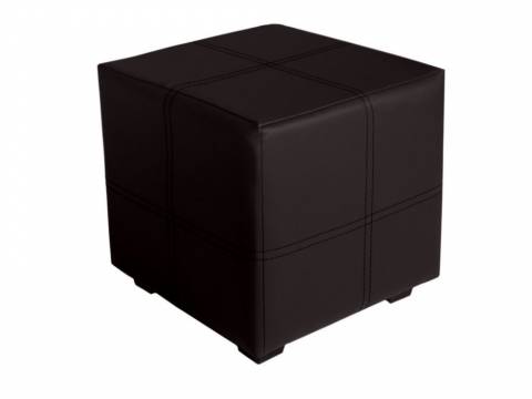 Пуф кожаный Марио черный