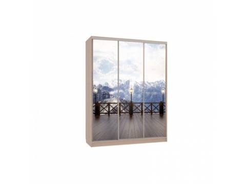 Шкаф-купе Бассо 7-600 27 дуб млечный