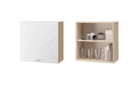 Шкаф настенный Скайлайн 600 белый шагрень