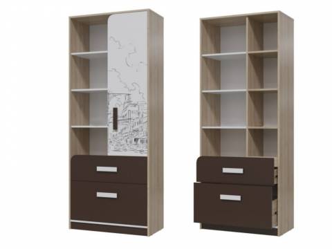 Шкаф стеллаж Арабика 6-9431