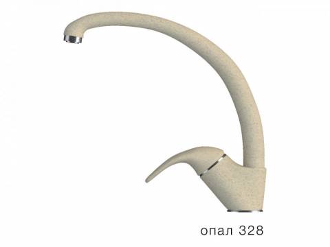 Смеситель для кухни высокий Эко Polygran Опал 328