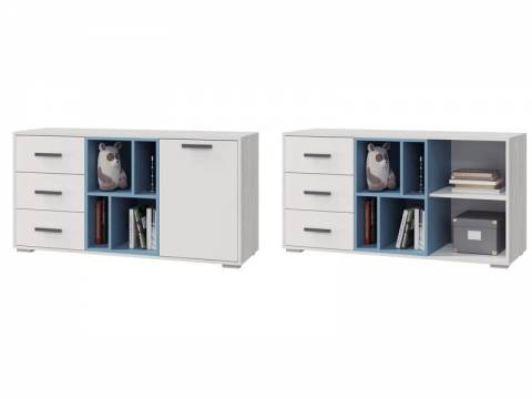 Тумба с 1 дверкой и 3 ящиками Стич