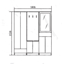 Набор для прихожей Саша 3